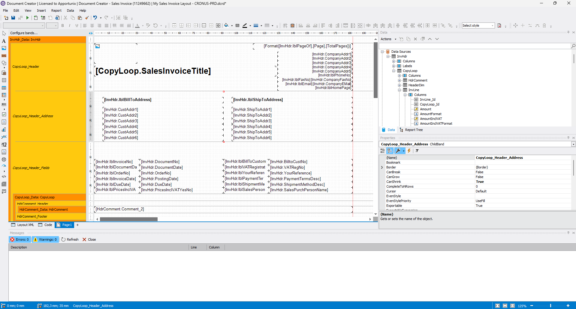 Designer Application Window